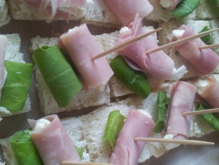 šunková křenová rolka